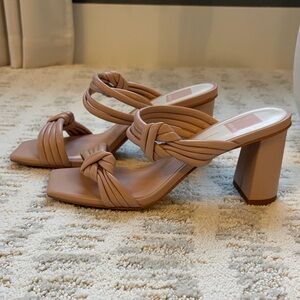 Dolce Vita blush Knotted Block Heel Sandals
